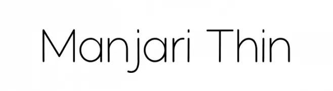 Manjari Thin  les polices de caractères gratuit tlcharger