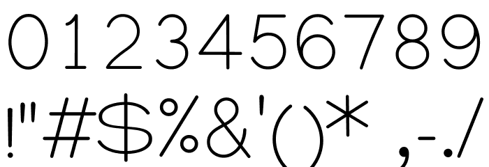 Manjari Thin Font OTHER CHARS
