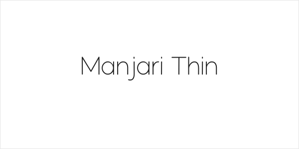 Manjari Thin Logo