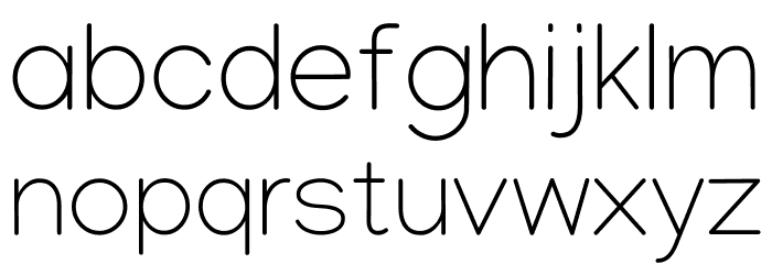 Manjari Thin Font LOWERCASE