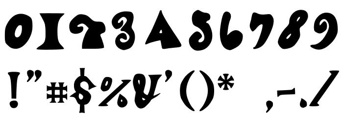 ManjiroScript Font OTHER CHARS
