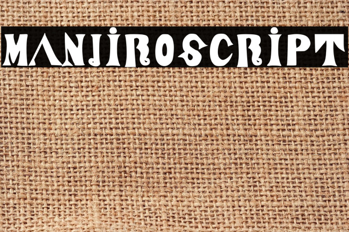 ManjiroScript Font examples