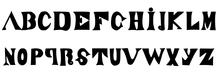 ManjiroScript Font LOWERCASE