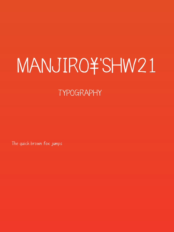 Manjiro'sHw21 Poster