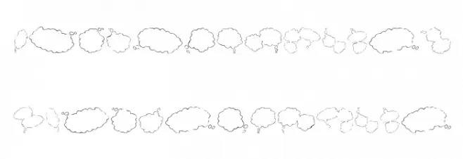 MankBalloons フォント 小文字