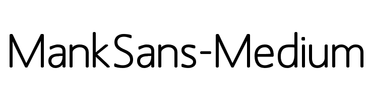 MankSans-Medium Font