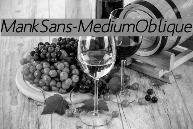MankSans-MediumOblique Fonte examples