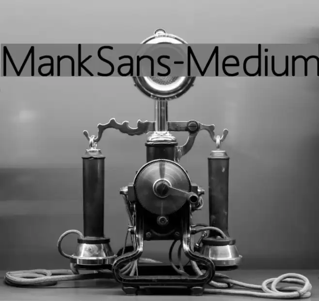 MankSans-Medium Font examples