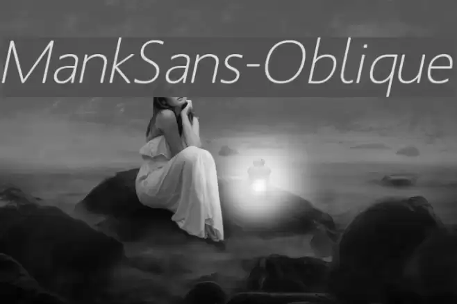 MankSans-Oblique خط examples