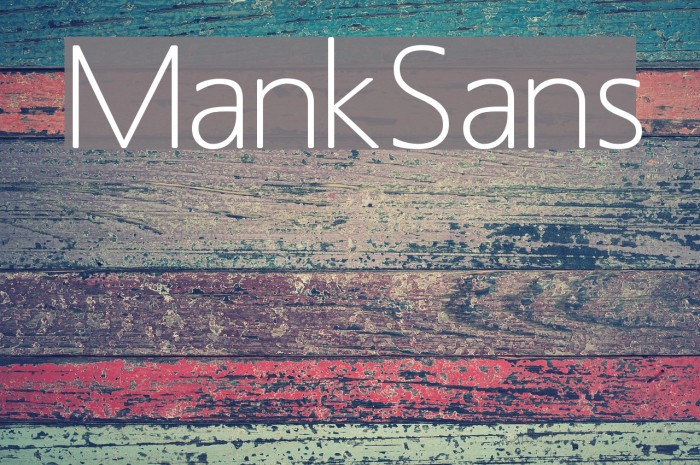 MankSans फ़ॉन्ट examples