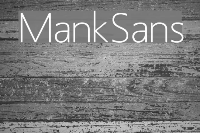 MankSans फ़ॉन्ट examples