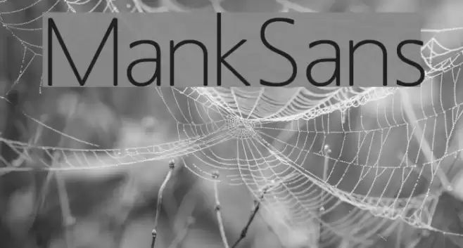 MankSans फ़ॉन्ट examples