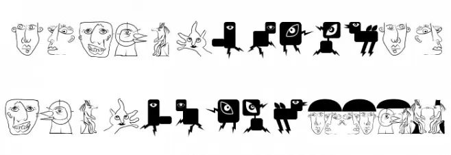 MankZieglers フォント 大文字