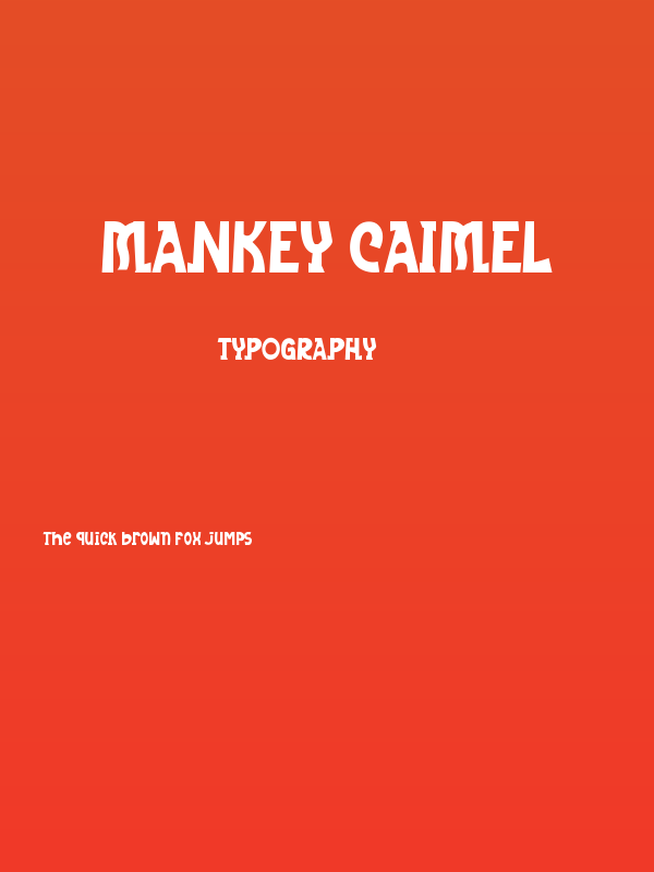 Mankey Caimel Poster