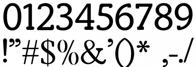 Manky Serif Typeface Font Alte caractere