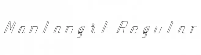 Manlangit Regular  font caratteri gratis