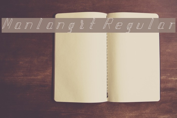 Manlangit Regular Font examples