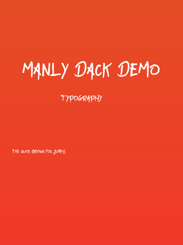 Manly Dack Demo Poster