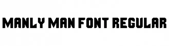 Manly Man Font Regular  font caratteri gratis