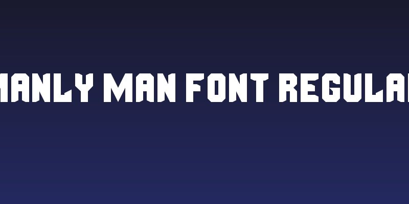 Manly Man Font Regular Social Header