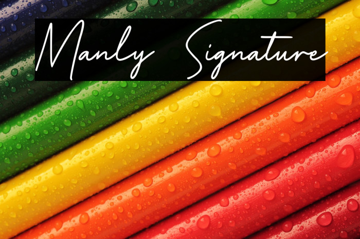 Manly Signature Example 1