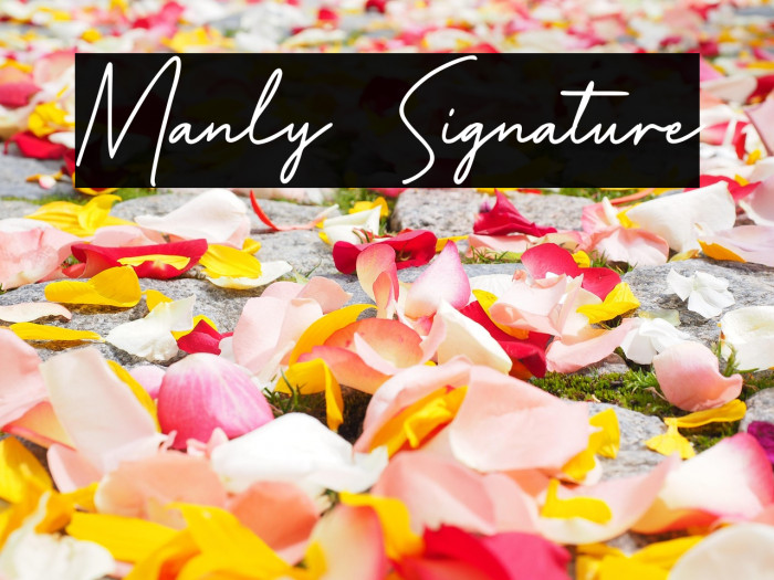 Manly Signature Example 2