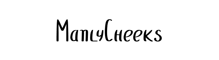 ManlyCheeks  नि: शुल्क फ़ॉन्ट्स डाउनलोड