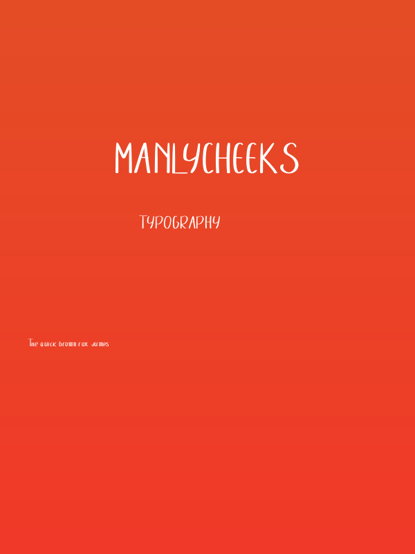 ManlyCheeks Poster