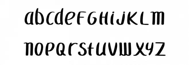 ManlyCheeks 字体 小写