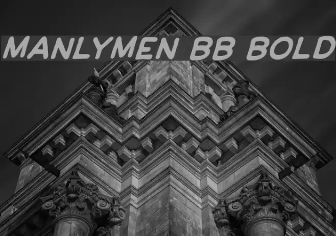 ManlyMen BB Bold Font examples