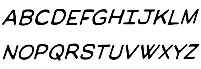 ManlyMen BB Italic Шрифта ВЕРХНИЙ