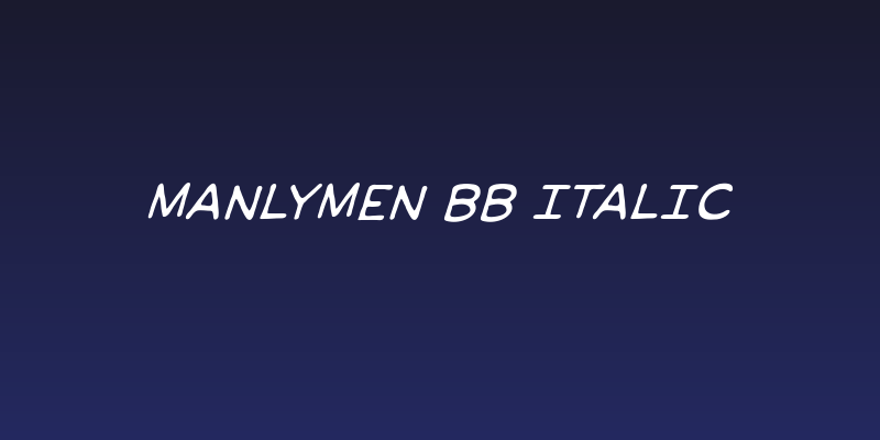 ManlyMen BB Italic Social Header