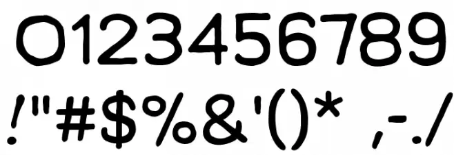 ManlyMen BB Font OTHER CHARS