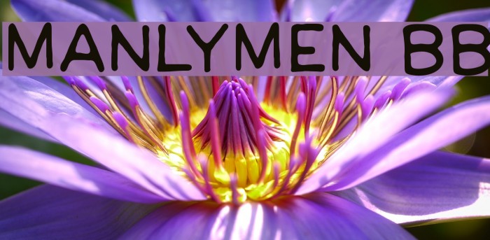 ManlyMen BB Font examples