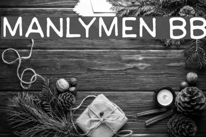ManlyMen BB Font examples