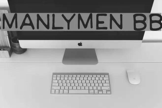 ManlyMen BB Font examples