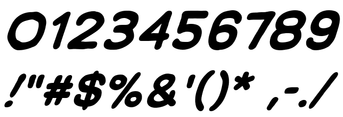 ManlyMenBB-Bold Font OTHER CHARS