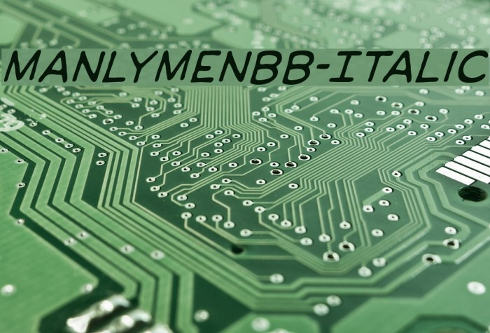 ManlyMenBB-Italic Example 1