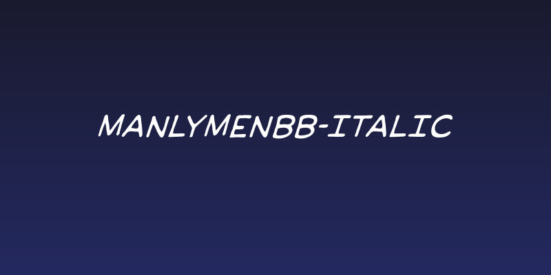 ManlyMenBB-Italic Social Header