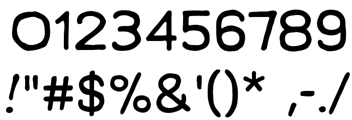 ManlyMenBB Font OTHER CHARS