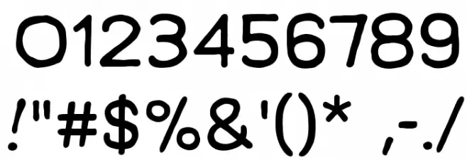 ManlyMenBB フォント その他の文字