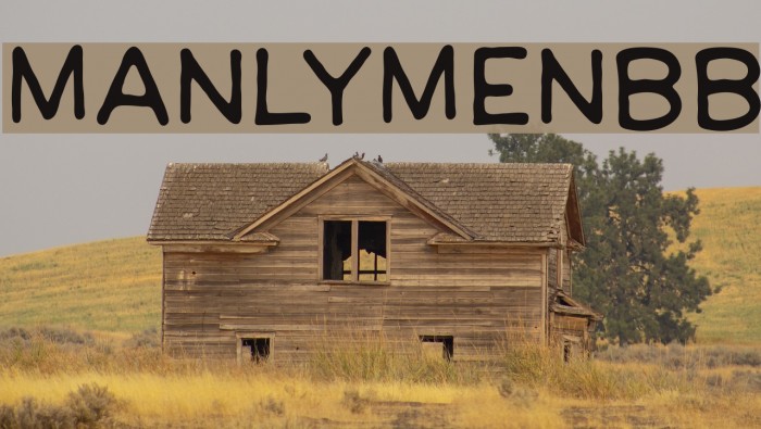 ManlyMenBB Font examples