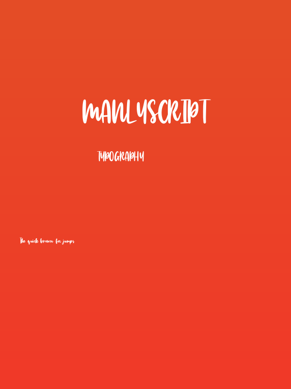 Manlyscript Poster