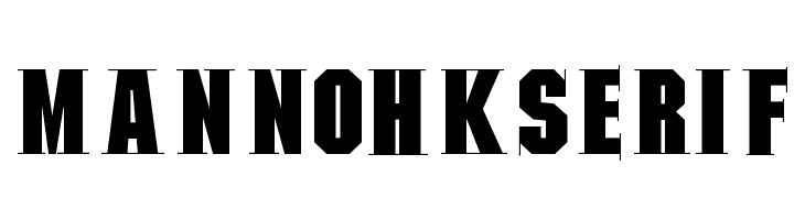 MannohKSerif  Free Fonts Download