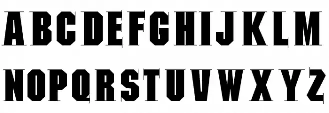 MannohKSerif Caratteri MAIUSCOLE