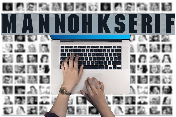 MannohKSerif Font examples
