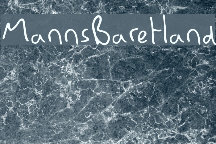 MannsBareHand Font examples