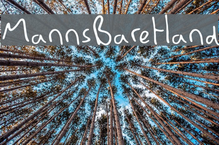 MannsBareHand Font examples
