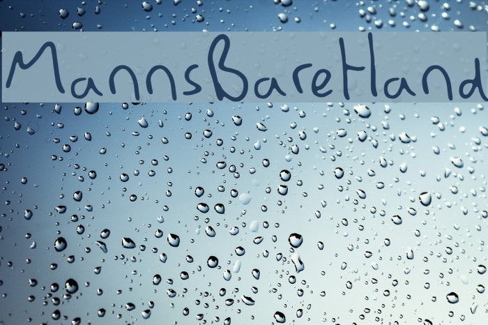 MannsBareHand Font examples