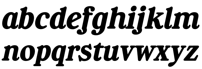 Manofik PERSONAL USE ONLY Bold Italic Font LOWERCASE